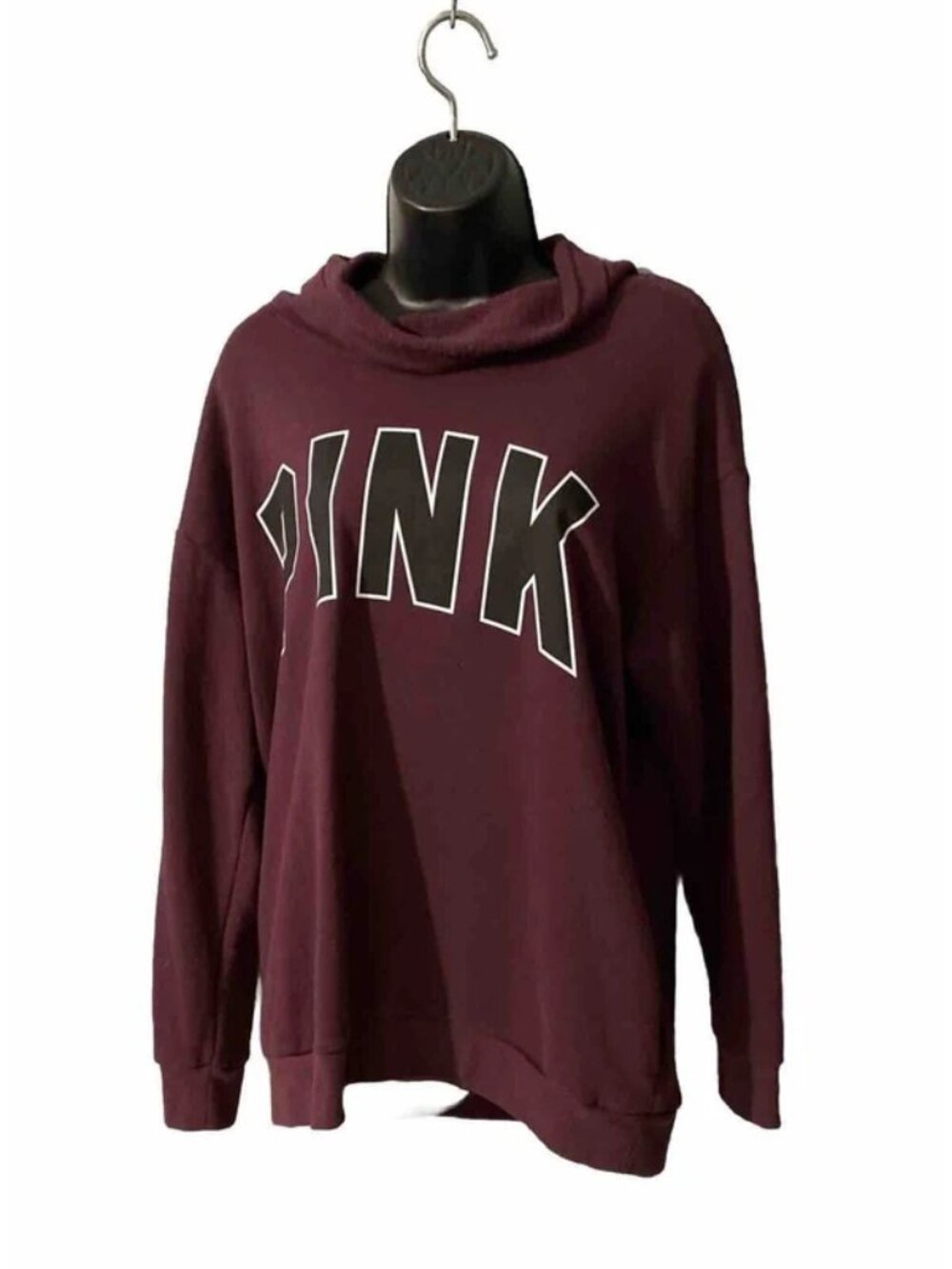 Pink Victoria Secret Women's Cowl Neck Sweatshirt Purple Size SP